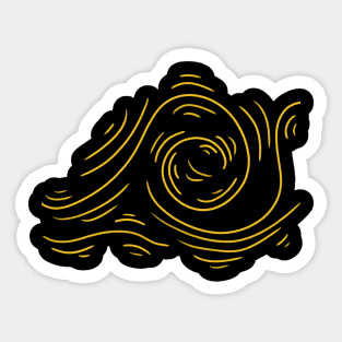 Wavy lines Sticker